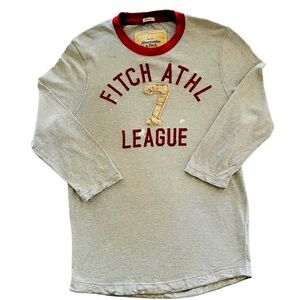 VTG Abercrombie & Fitch Distressed Baseball Style Muscle Tee XL